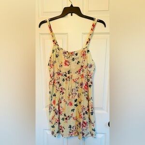 NO Boundaries Cream Floral Print Sundress Plus Size 2X
